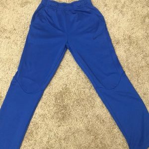Blue nike sweat pants